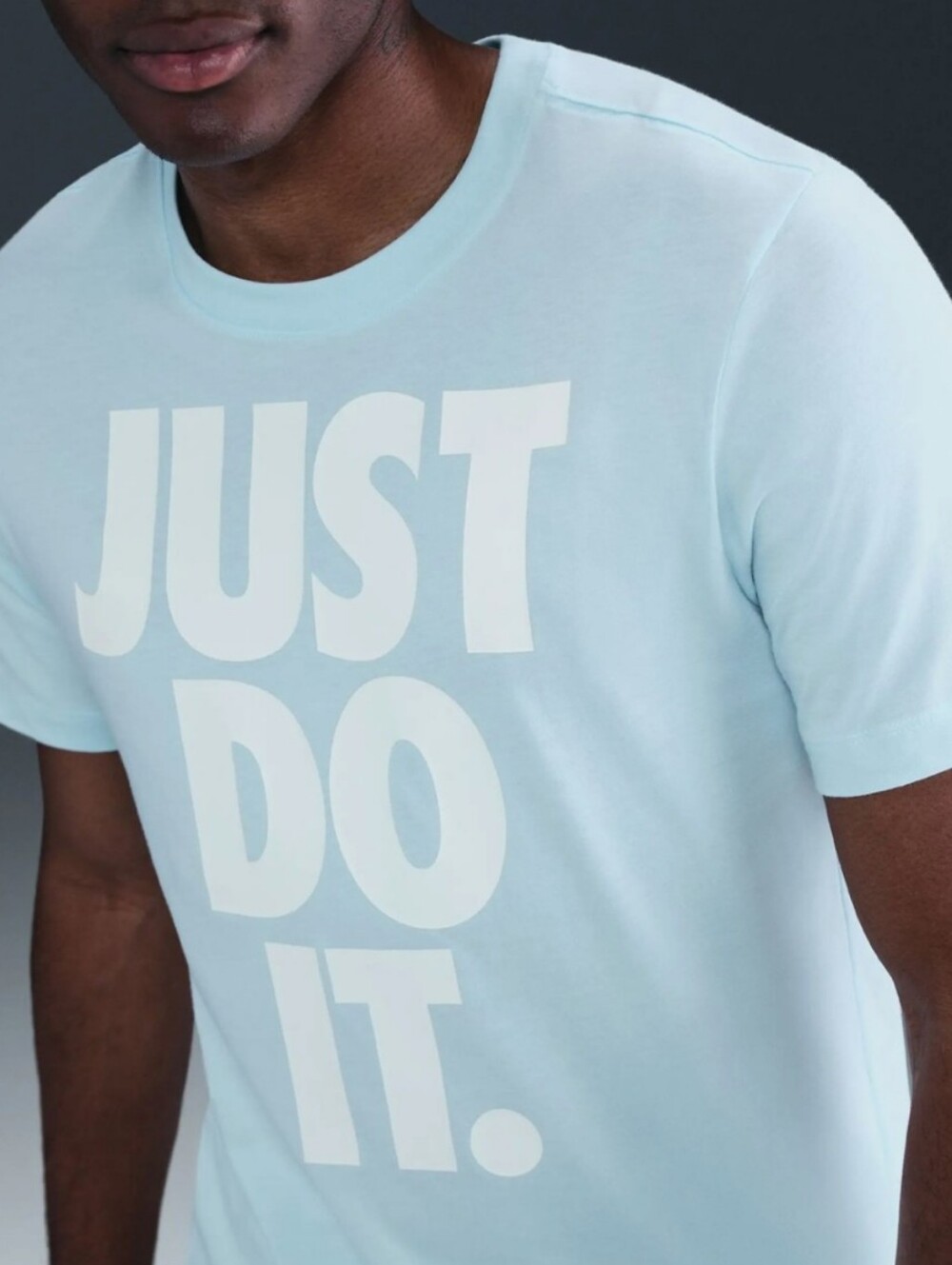NWT Men's Nike Light Blue 'JUST DO IT.' Pack (Shirt, Fannypack & 6"shorts)